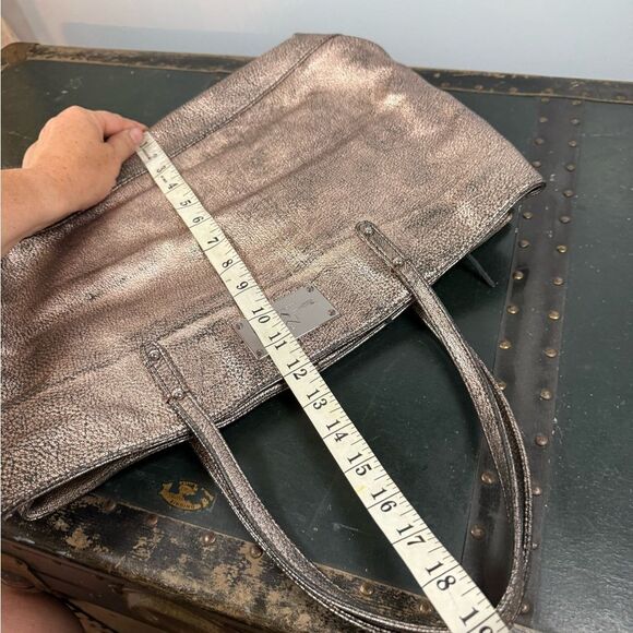 Rebecca Minkoff Leather Metallic Studded Tote Handbag RARE! - Picture 10 of 10